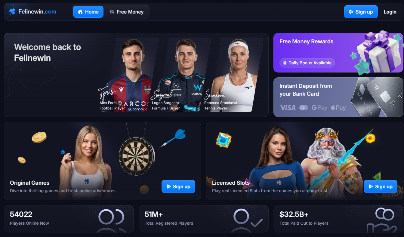 Felinewin platform overview with official partners